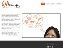 Tablet Screenshot of cecilialiao.com